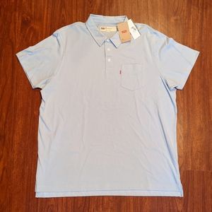 LEVI'S LIGHT BLUE POCKET POLO